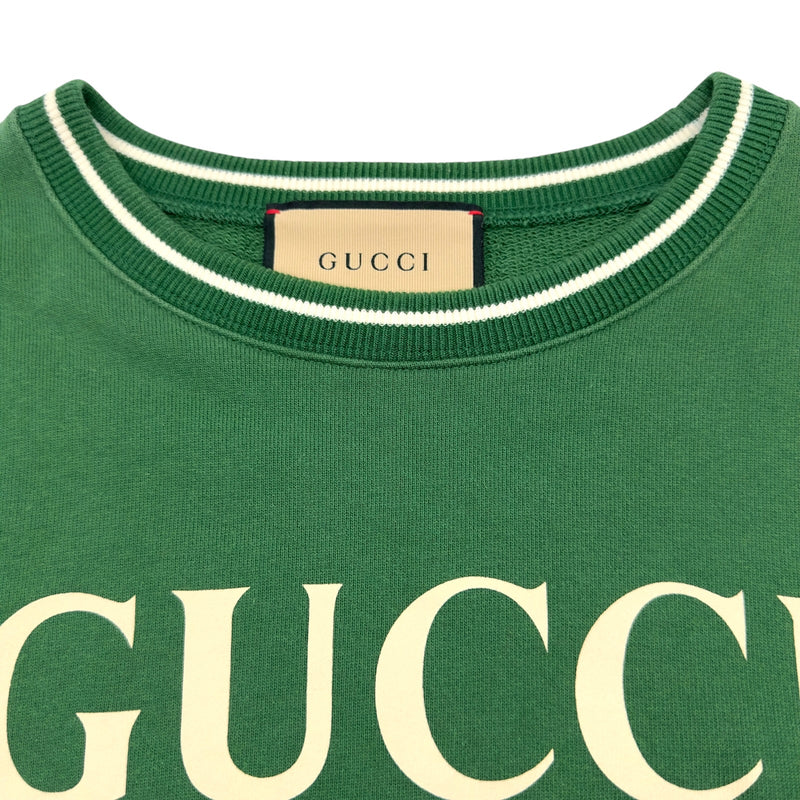 グッチ GUCCI ドッグプリントスウェットシャツ 715919 グリーン