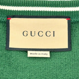グッチ GUCCI ドッグプリントスウェットシャツ 715919 グリーン コットン メンズ スウェット