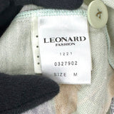 レオナール LEONARD 総柄カーディガン グリーン ウール レディース カーディガン