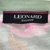 レオナール LEONARD 総柄カーディガン グリーン ウール レディース カーディガン