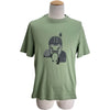 エルメス HERMES プリントTシャツ グリーン コットン メンズ 半袖Ｔシャツ