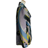 エミリオ・プッチ EMILIO PUCCI 総柄ピーコート ORRA06 マルチカラー ポリエステル レディース ピーコート