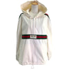 グッチ GUCCI シェリーラインロゴパッチアノラックパーカー 594861 ホワイト コットン ユニセックス パーカー