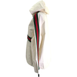 グッチ GUCCI シェリーラインロゴパッチアノラックパーカー 594861 ホワイト コットン ユニセックス パーカー
