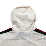 グッチ GUCCI シェリーラインロゴパッチアノラックパーカー 594861 ホワイト コットン ユニセックス パーカー
