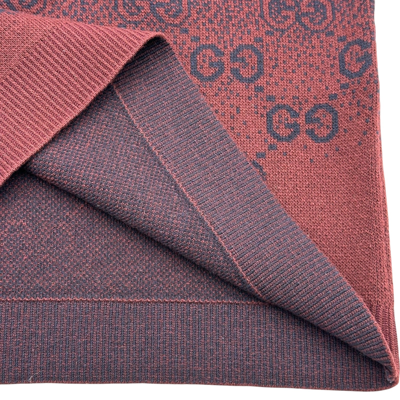 グッチ GUCCI GG総柄グラデーションニットセーター 788533 ボルドー