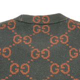 グッチ GUCCI GG総柄グラデーションニットセーター 788533 ボルドー ウール メンズ セーター