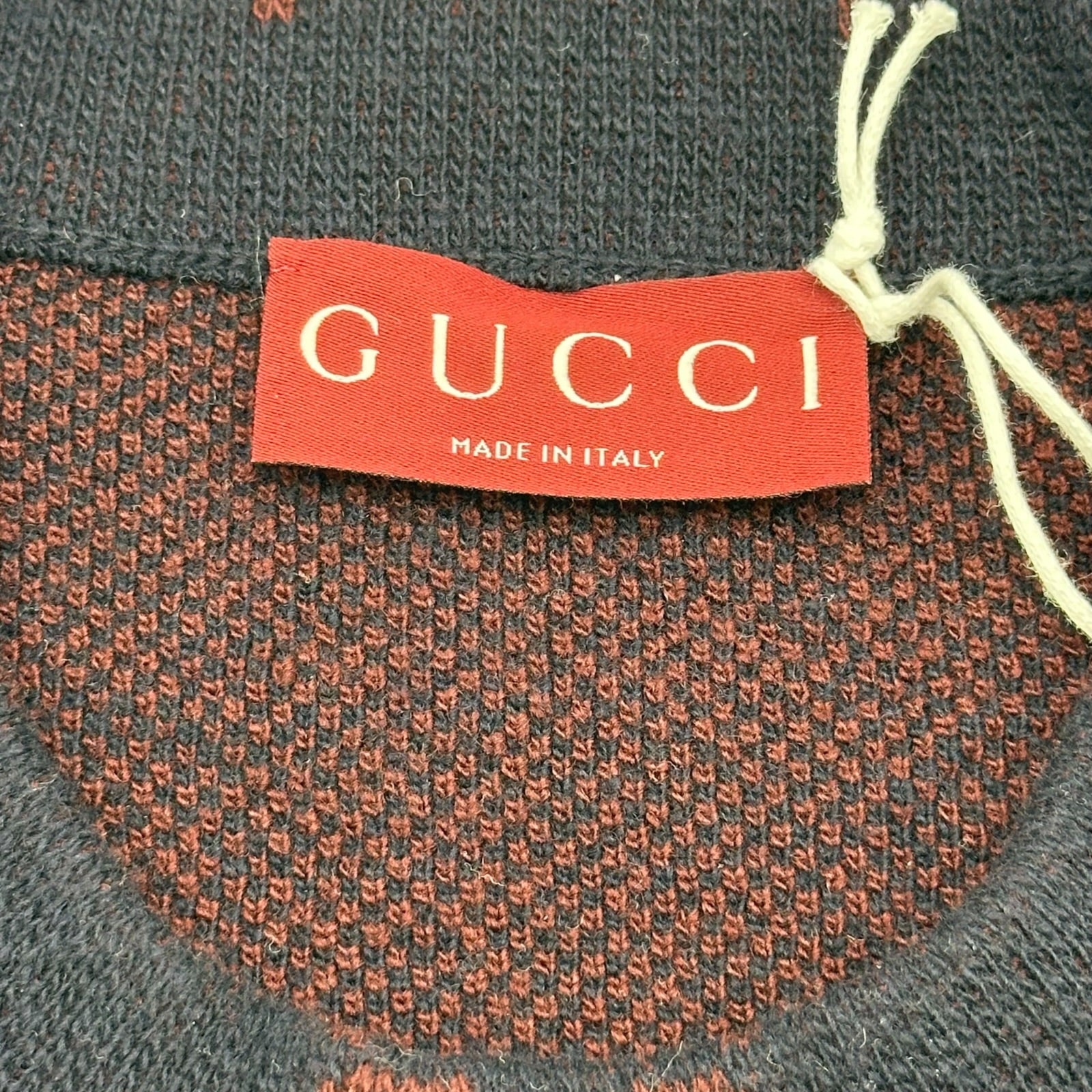 グッチ GUCCI GG総柄グラデーションニットセーター 788533 ボルドー ウール メンズ セーター グッチ GUCCI GG総柄グラデーションニットセーター 788533 ボルドー