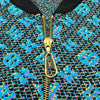 ルイ・ヴィトン LOUIS VUITTON モノグラム総柄ジャガードブルゾン FHKC76 ブルー ウール レディース ブルゾン