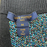 ルイ・ヴィトン LOUIS VUITTON モノグラム総柄ジャガードスカート FHKZ97 ブルー ウール レディース スカート