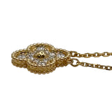 ヴァンクリーフ＆アーペル Van Cleef & Arpels ヴィンテージアルハンブラダイヤネックレス ゴールド Au750 ジュエリー