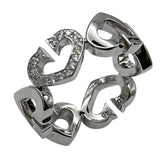 カルティエ Cartier Cハートダイヤリング ホワイトゴールド 750 ジュエリー