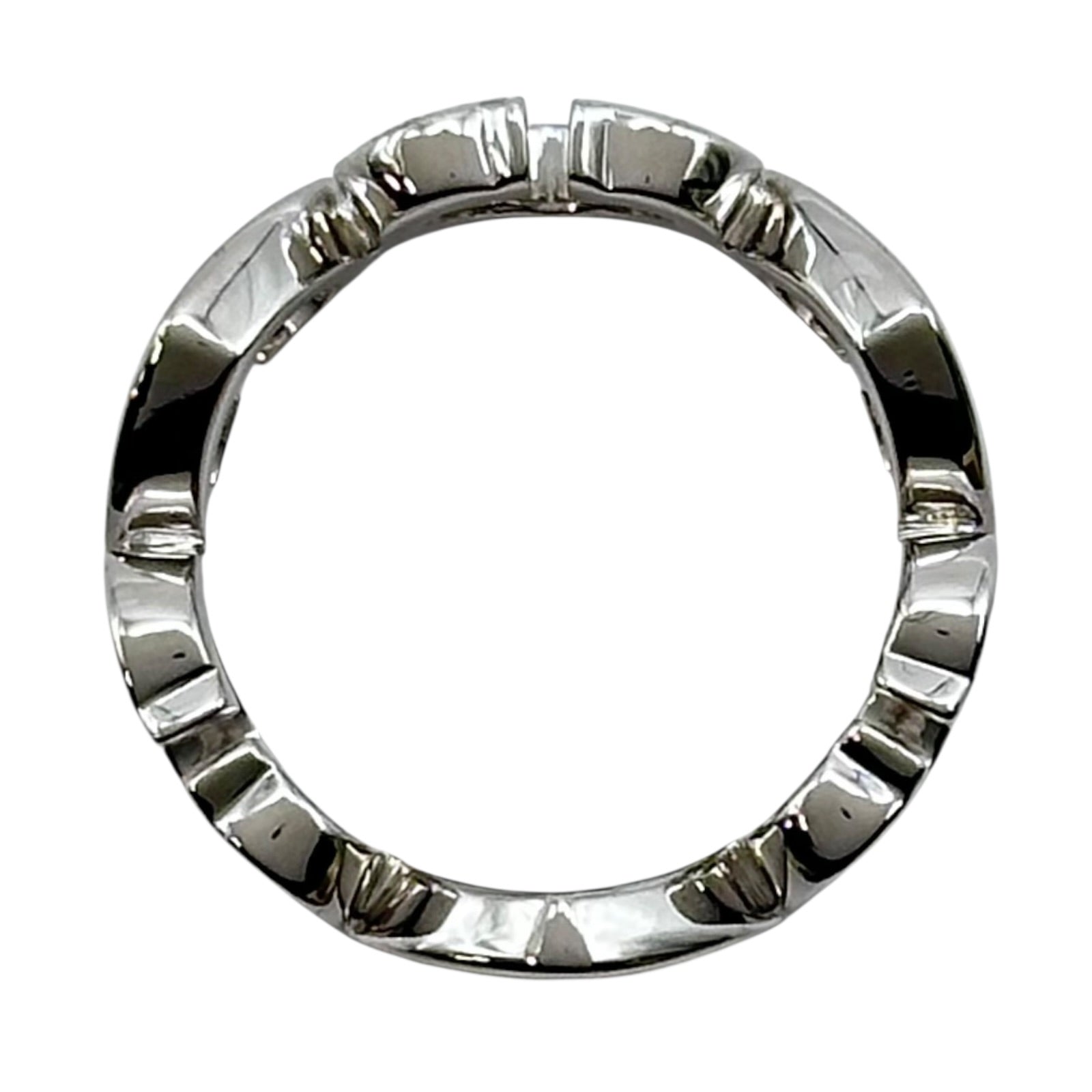 カルティエ Cartier Cハートダイヤリング ホワイトゴールド 750