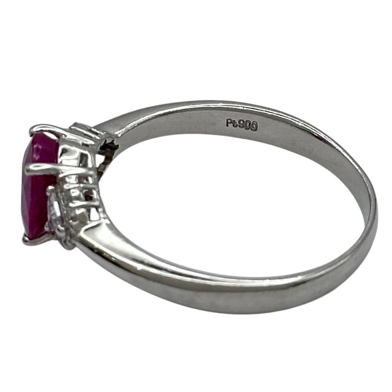 プラチナリング　ルビー　PT900刻印 ルビーリング プラチナ Pt900 ジュエリー | 中古ブランドリユース