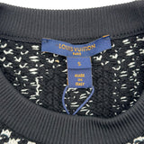 ルイ・ヴィトン LOUIS VUITTON 総柄長袖ニットセーター FMKL18 ブラック ウール メンズ セーター