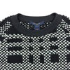 ルイ・ヴィトン LOUIS VUITTON 総柄長袖ニットセーター FMKL18 ブラック ウール メンズ セーター