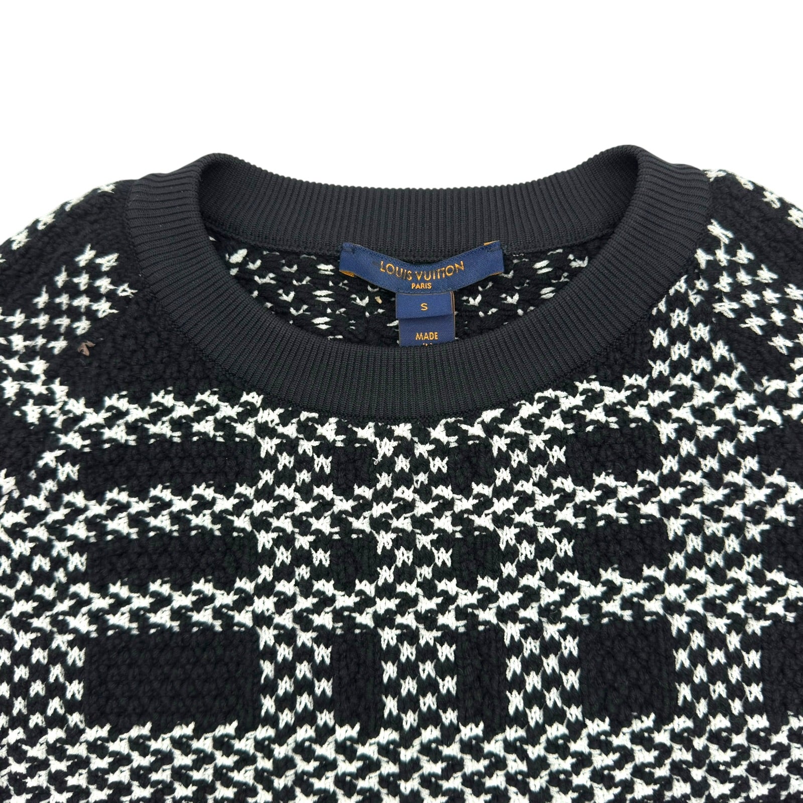 ルイ・ヴィトン LOUIS VUITTON 総柄長袖ニットセーター FMKL18