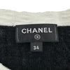 シャネル CHANEL ココマークプレート付リブニットシャツ P72076 ブラック コットン レディース セーター