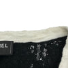 シャネル CHANEL ココマークプレート付リブニットシャツ P72076 ブラック コットン レディース セーター
