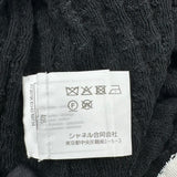 シャネル CHANEL ココマークプレート付リブニットシャツ P72076 ブラック コットン レディース セーター
