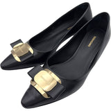 サルヴァトーレ・フェラガモ Salvatore Ferragamo ZELMA40 ヴァラリボンパンプス 0768707 ブラック レザー レディース パンプス