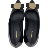 サルヴァトーレ・フェラガモ Salvatore Ferragamo ZELMA40 ヴァラリボンパンプス 0768707 ブラック レザー レディース パンプス