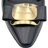 サルヴァトーレ・フェラガモ Salvatore Ferragamo ZELMA40 ヴァラリボンパンプス 0768707 ブラック レザー レディース パンプス