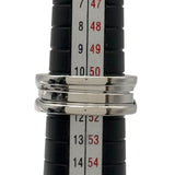 ブルガリ BVLGARI ビーゼロワンリング 3バンド(S) ホワイトゴールド 750 ジュエリー