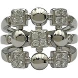 ブルガリ BVLGARI ルチアダイヤリング ホワイトゴールド 750 ジュエリー