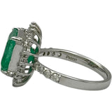 エメラルドリング プラチナ Pt900 エメラルド ジュエリー