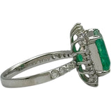 エメラルドリング プラチナ Pt900 エメラルド ジュエリー