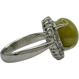 クリソベリルキャッツアイリング プラチナ Pt900 クリソベリル ジュエリー