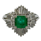 エメラルドリング プラチナ Pt900 ジュエリー