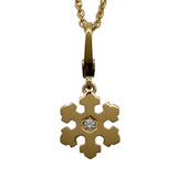 ブルガリ BVLGARI スノーフレークネックレス ゴールド 750 ダイヤモンド ジュエリー