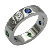 ブルガリ BVLGARI ローマンソルベリング ホワイトゴールド Au750 サファイア ジュエリー