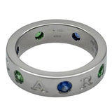 ブルガリ BVLGARI ローマンソルベリング ホワイトゴールド Au750 サファイア ジュエリー