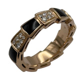 ブルガリ BVLGARI セルペンティヴァイパーリング ピンクゴールド Au750 ダイヤモンド ジュエリー