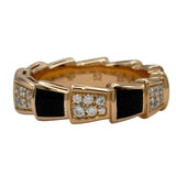 ブルガリ BVLGARI セルペンティヴァイパーリング ピンクゴールド Au750 ダイヤモンド ジュエリー