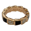 ブルガリ BVLGARI セルペンティヴァイパーリング ピンクゴールド Au750 ダイヤモンド ジュエリー