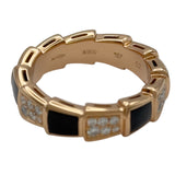 ブルガリ BVLGARI セルペンティヴァイパーリング ピンクゴールド Au750 ダイヤモンド ジュエリー