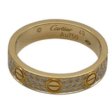 カルティエ Cartier ミニラブリング フルパヴェダイヤ ゴールド Au750 ジュエリー