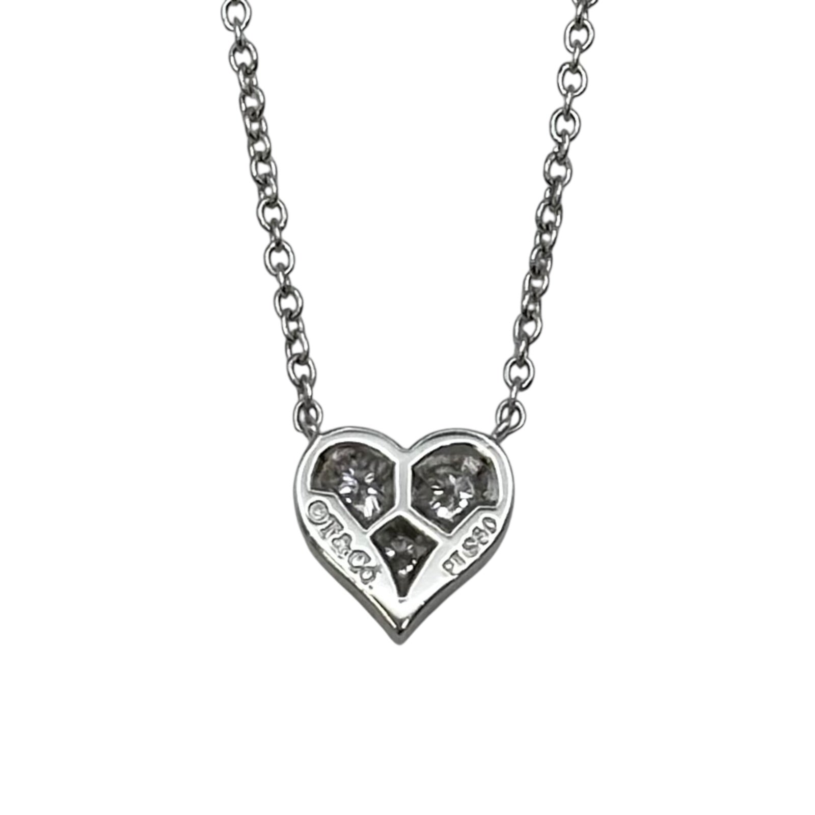 ティファニー TIFFANY＆CO センチメンタルハートダイヤネックレス