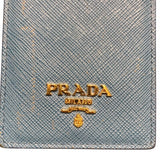 プラダ PRADA IDケースネックホルダー 1M007 ライトブルー サフィアーノレザー ユニセックス パスケース