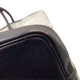 エルメス HERMES ガーデンパーティGM □I刻印 ベージュ/ブラウン トワル・ブッフル メンズ ハンドバッグ
