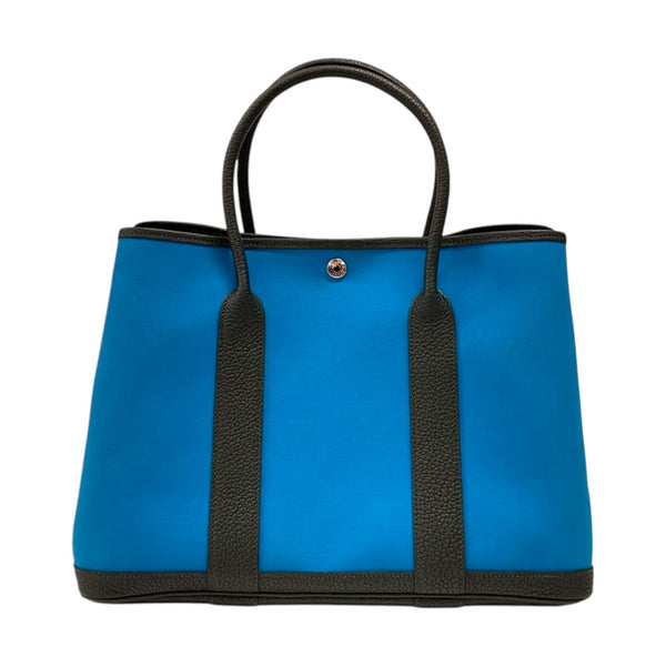 エルメス HERMES ガーデンパーティPM A刻 ブルー×ヴェールフォンセ