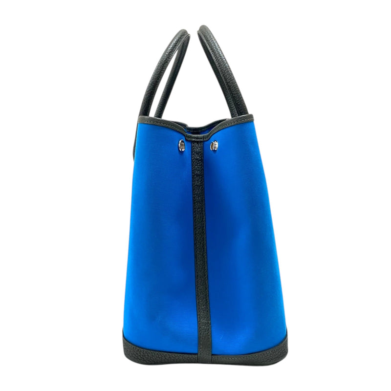 7/4まで　HERMES ガーデンパーティPM ブルー系 トートバッグ エルメス HERMES ガーデンパーティPM A刻 ブルー×ヴェールフォンセ