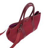 エルメス HERMES ガーデンパーティTPM □I刻印　(2005年製) ルビー・ルージュアッシュ　シルバー金具 トワル・ブッフル レディース トートバッグ