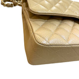 シャネル CHANEL マトラッセ25 A01112 11番台 キャメル ゴールド金具 キャビアスキン レディース ショルダーバッグ