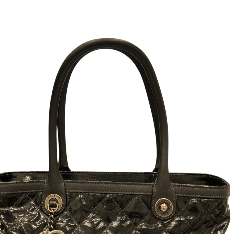 シャネル CHANEL マトラッセトートバッグ ブラックシルバー金具