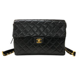 シャネル CHANEL マトラッセ30 バックパック ブラック ゴールド金具 ラムスキン レディース リュック・デイパック
